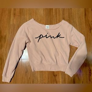 PINK Cropped Sweatshirt